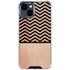 Rose Gold Chevron Split iPhone 15 Clear Case